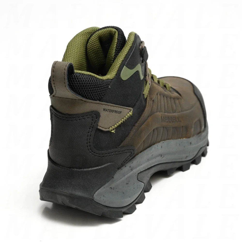 Merrell Moab Speed 2 LX Mid CF Men's Sz 10 Waterproof Work Boots Wide Dark Taupe